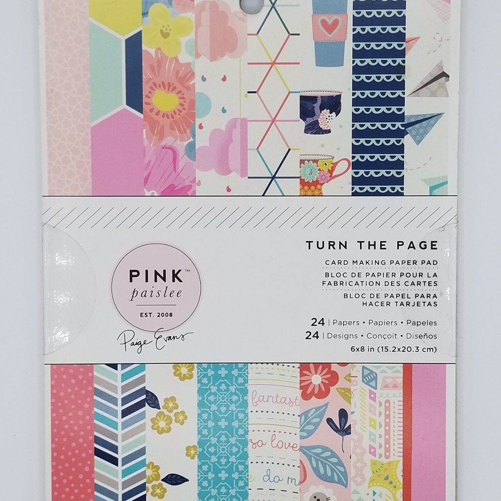 Pink Paislee Turn the Page Paper Pad